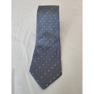English Laundry Men's Blue Tie with Blue & Yellow Polka dot Men's Neck Tie